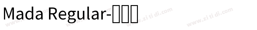 Mada Regular字体转换